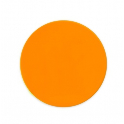 Naklejka odblaskowa kółko pomarańczowa 6,5 cm