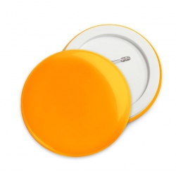 Button odblaskowy - pomarańczowy