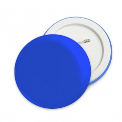 Button odblaskowy - niebieski