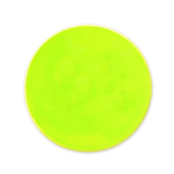 Naklejka odblaskowa kółko żółte  6 cm