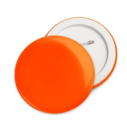 Button odblaskowy - neonowy pomarańczowy