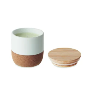 Świeca roślinna 80 gr Bialy - MO2061-06