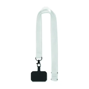 Smycz z uchwytem na telefon Bialy - MO2120-06