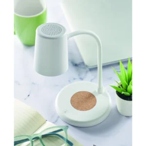 Lampa z ładowarką i głośnikiem Bialy - MO2124-06 - obrazek 5