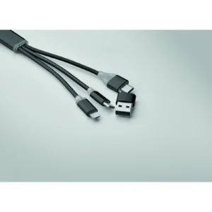 Kabel ładujący 4 w 1 typu C Czarny - MO2141-03 - obrazek 6