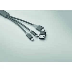 Kabel ładujący 4 w 1 typu C Tytanowy - MO2141-18 - obrazek 6