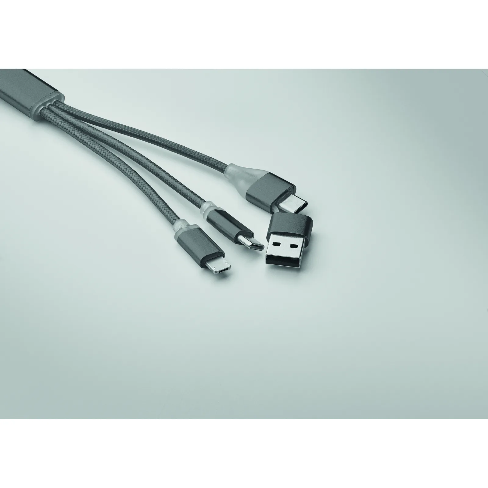 Kabel ładujący 4 w 1 typu C Tytanowy - MO2141-18 - obrazek 6