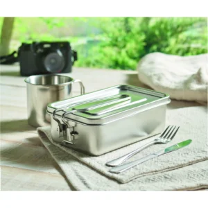 Lunch box ze stali nierdzewnej Srebrny - MO2224-14 - obrazek 6