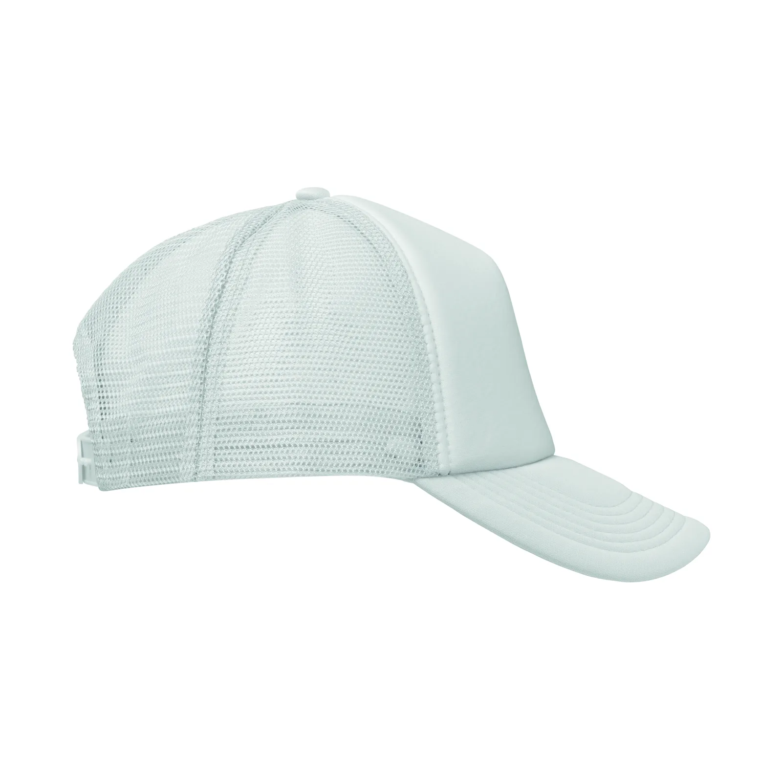 Czapka trucker z 5 panelami Bialy - MO2269-06 - obrazek 3