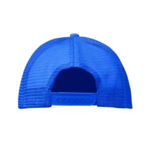 Czapka trucker z 5 panelami Bialy/Niebieski - MO2269-36 - obrazek 2