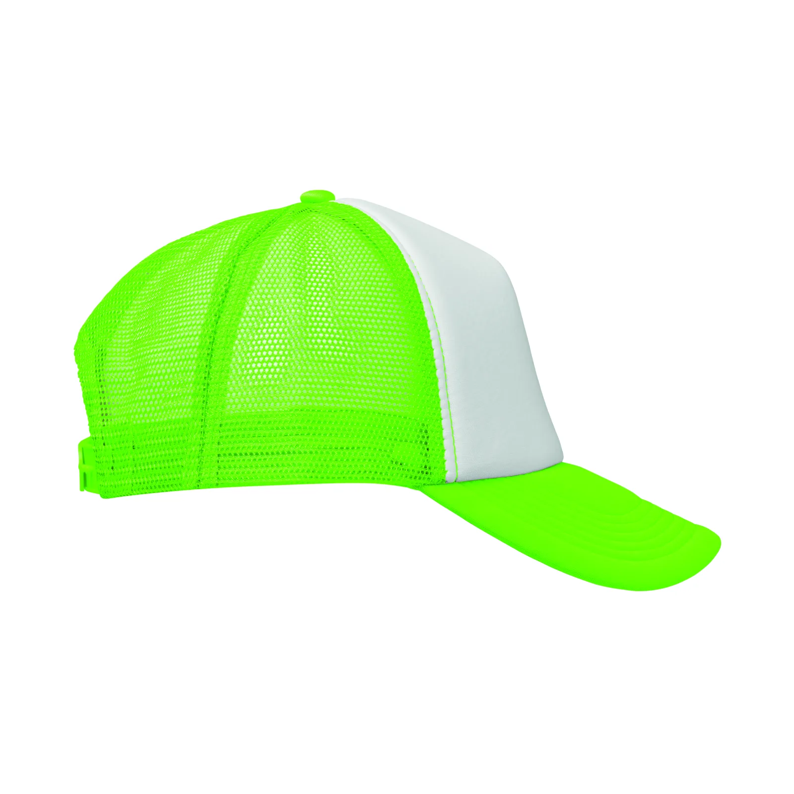Czapka trucker z 5 panelami Fluorescencyjny Zielony - MO2269-68 - obrazek 3