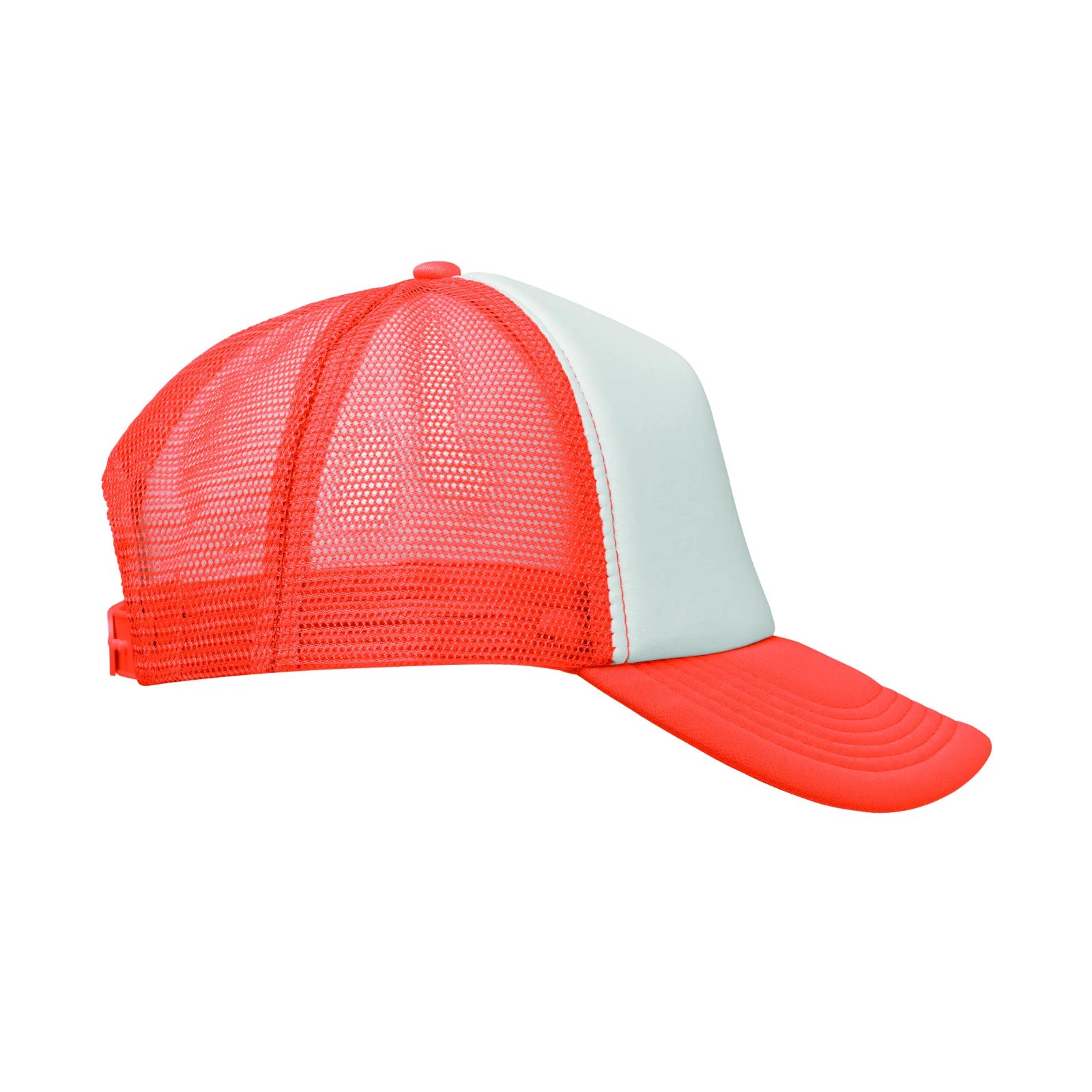Czapka trucker z 5 panelami Fluorescencyjny Pomaranczowy - MO2269-71 - obrazek 3