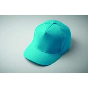 5-panel czapka z daszkiem 180gr Turkusowy - MO2345-12 - obrazek 5
