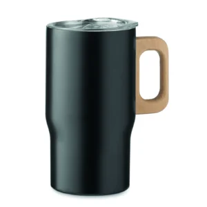 Kubek z podwójną ścianką 350 ml Czarny - MO2499-03