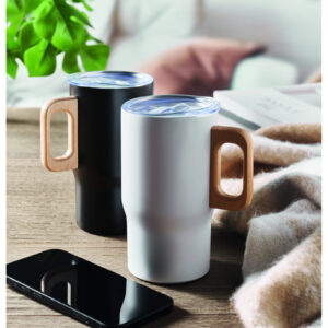 Kubek z podwójną ścianką 350 ml Bialy - MO2499-06 - obrazek 5