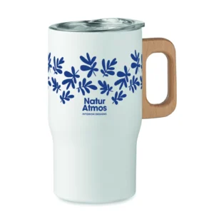 Kubek z podwójną ścianką 350 ml Bialy - MO2499-06 - obrazek 4