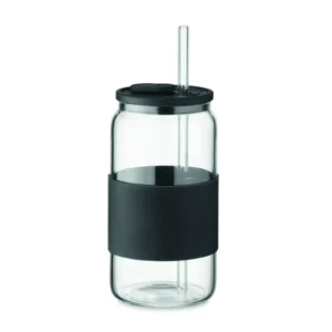 Wysoki kubek borokrzem. 550 ml Czarny - MO2506-03
