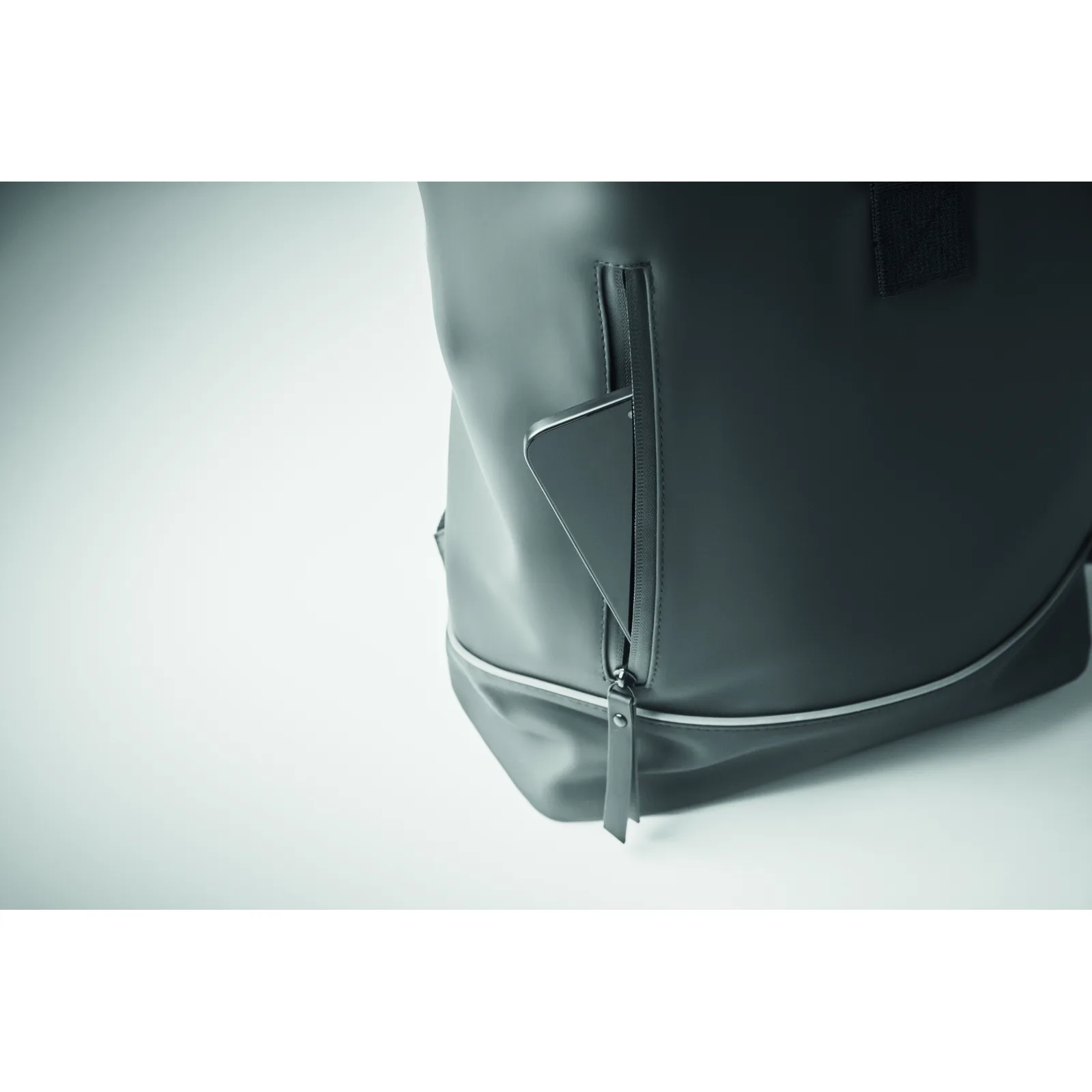 Plecak na laptopa 15" rolltop P Kamienny Szary - MO2581-15 - obrazek 3