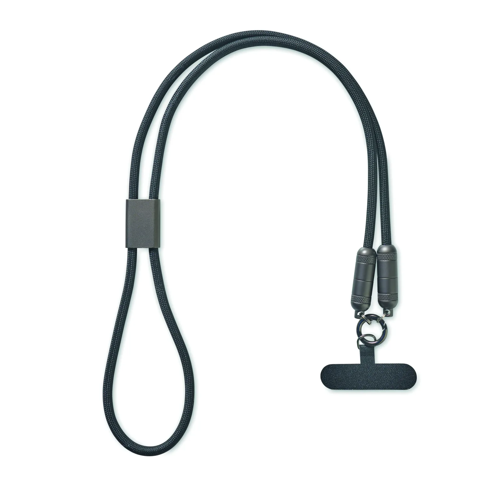 Smycz do telefonu z kablem 60W Czarny - MO2585-03 - obrazek 7
