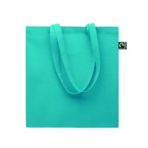 Torba na zakupy Fairtrade 180 gr Turkusowy - MO2590-12 - obrazek 2