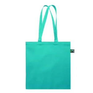 Torba na zakupy Fairtrade 180 gr Turkusowy - MO2590-12 - obrazek 3