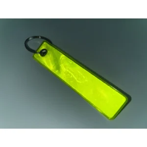 Odblaskowy brelok PVC Fluorescencyjny Zólty - MO2626-70 - obrazek 3