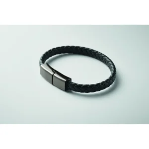 Pleciona bransoletka z USB-C Czarny - MO2646-03 - obrazek 5