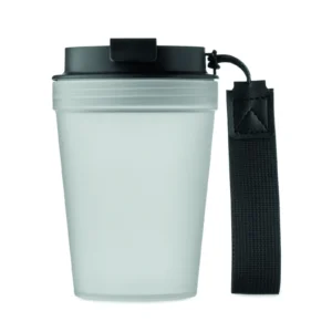 Kubek jednościenny 300 ml Przezroczysty Bialy - MO2670-26 - obrazek 6