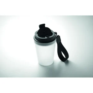 Kubek jednościenny 300 ml Przezroczysty Bialy - MO2670-26 - obrazek 2