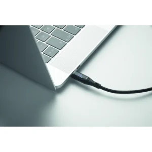 Kabel ładujący typ C, moc 100W Czarny - MO2676-03 - obrazek 4