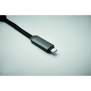 Brelok z kablem 60W Czarny - MO2682-03 - obrazek 6