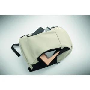 Plecak na laptop 15" z PU Zgaszona Biel - MO2684-43 - obrazek 7