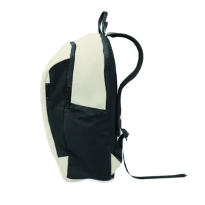 Plecak na laptop 15" z PU Zgaszona Biel - MO2684-43 - obrazek 4
