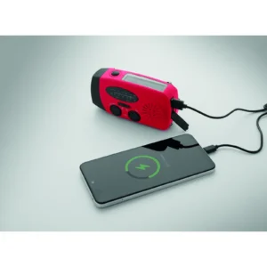 Przenośne radio z latarką LED  MO2746- Czerwony - MO2746-05 - obrazek 8