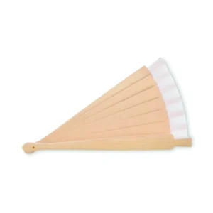 Drewniany wachlarz Bialy - MO2883-06 - obrazek 6