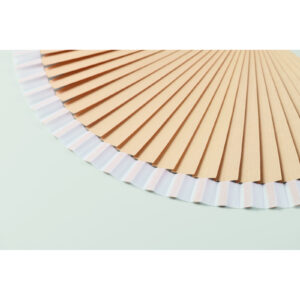 Drewniany wachlarz Bialy - MO2883-06 - obrazek 4