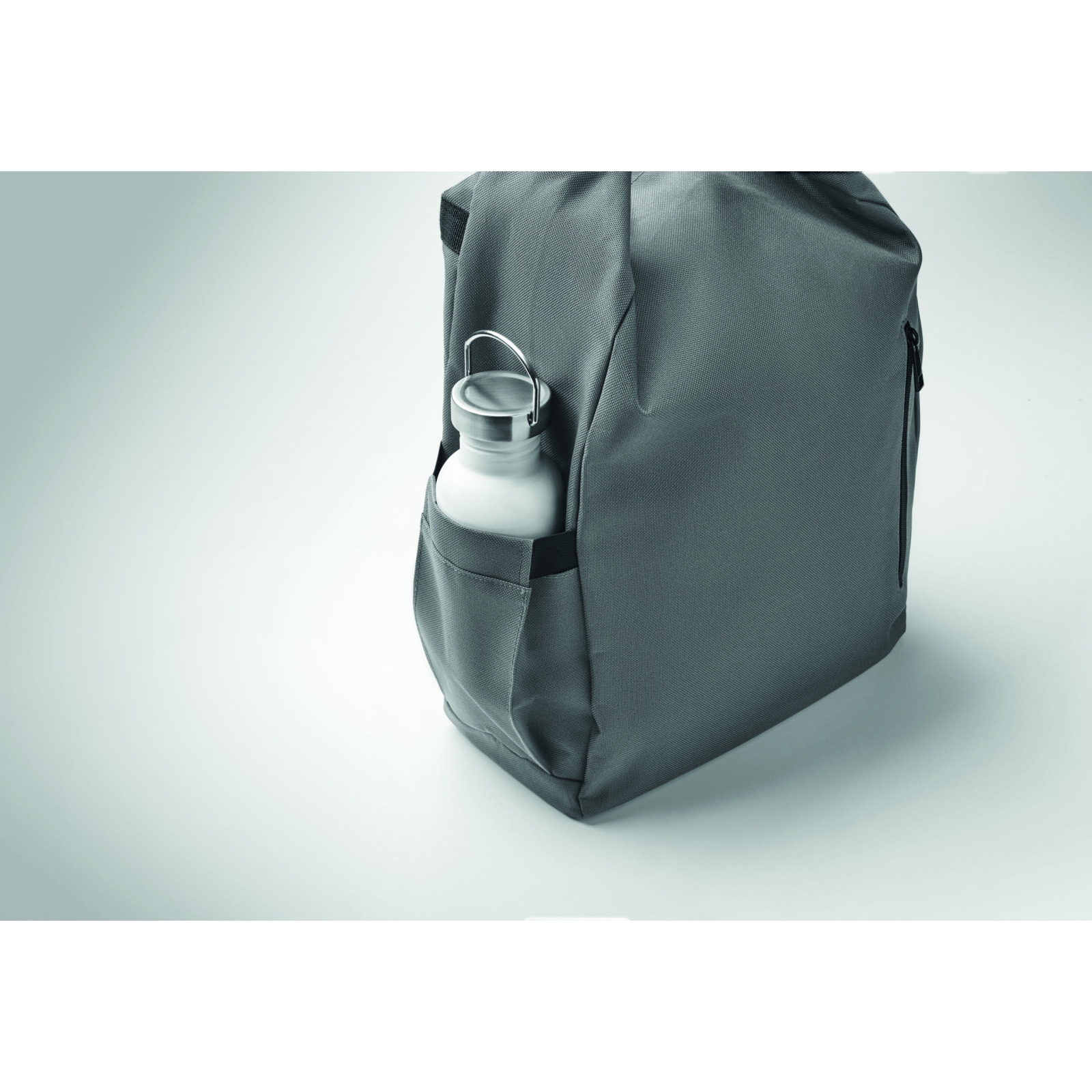 Plecak na laptopa 15'' rolltop Kamienny Szary - MO2969-15 - obrazek 7
