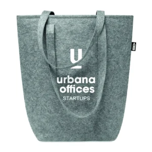 Filcowa torba na zakupy RPET Szary - MO6185-07 - obrazek 4