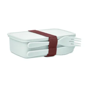 Lunchbox ze sztućcami Bialy - MO6254-06