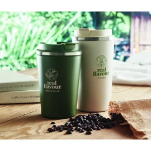 Dwuścienny kubek 350 ml Ciemnozielony - MO6276-60 - obrazek 5