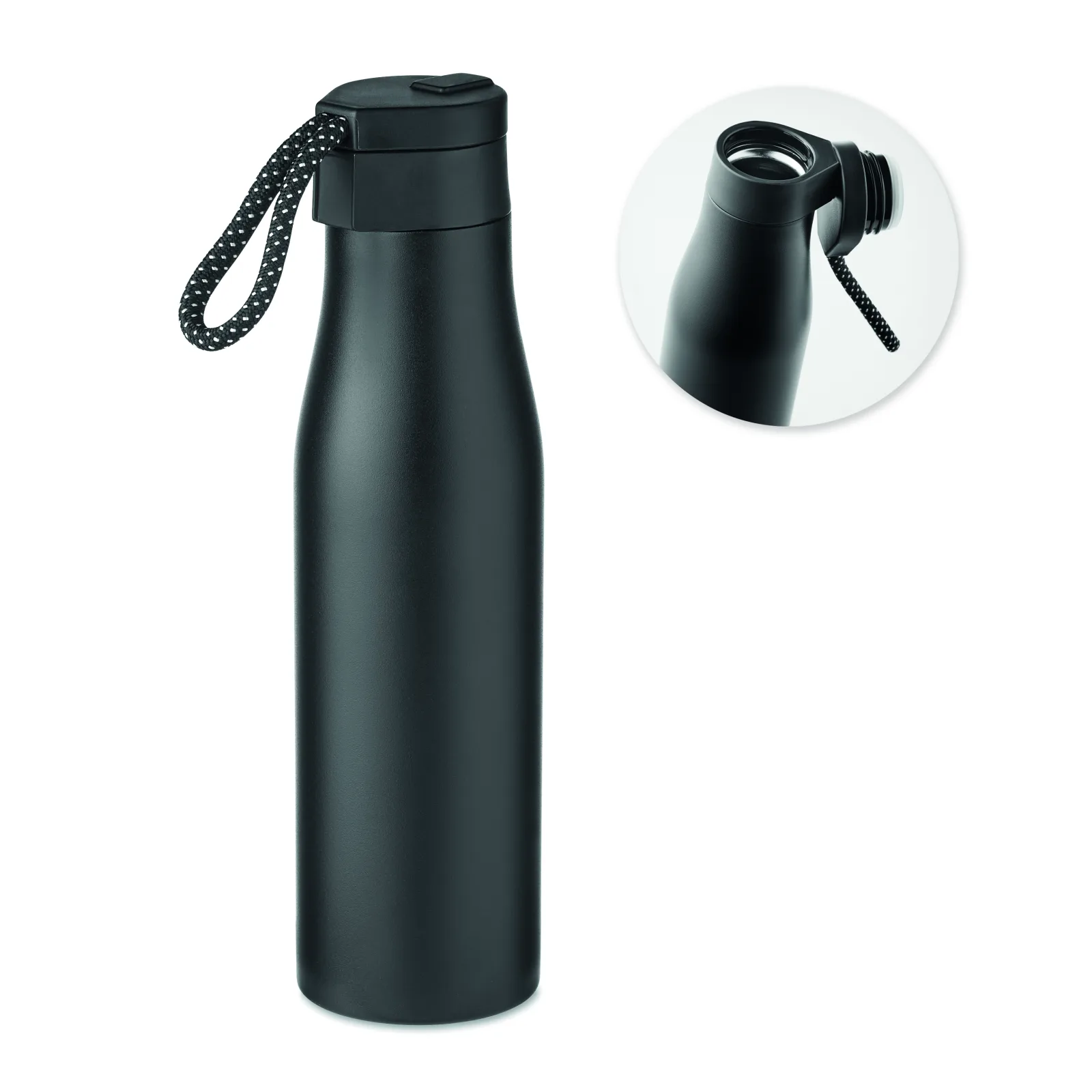 Termos dwuścienny 600ml Czarny - MO6376-03