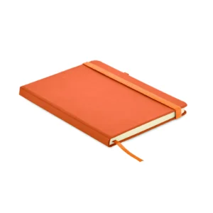 Notes A5 z recyklingowanego PU Pomaranczowy - MO6835-10