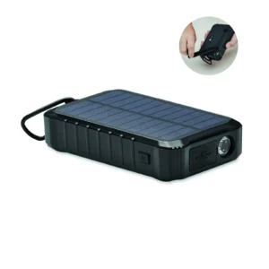 Solarny power bank 8000 mAh Czarny - MO6841-03