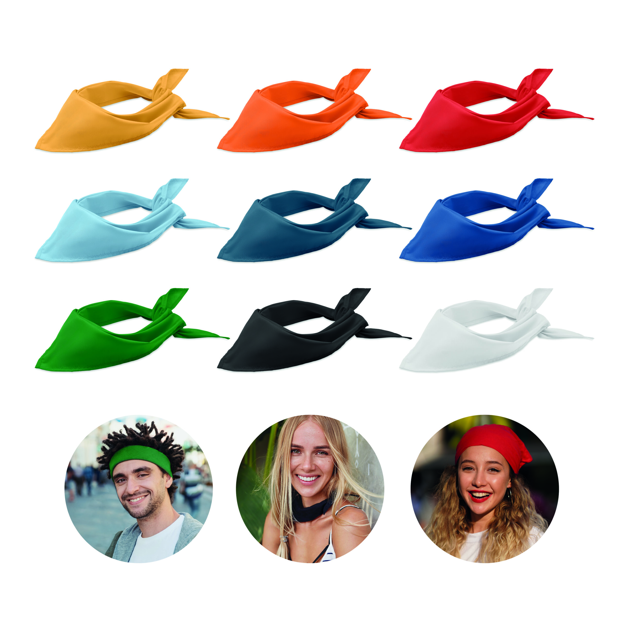 Chusta wielofunkcyjna Czerwony - MO6876-05