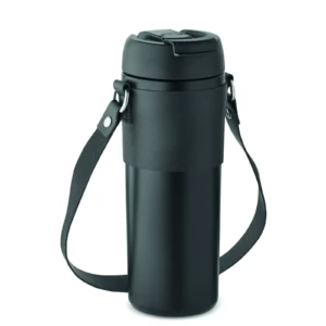 Kubek z podwójną ścianką 700ml Czarny - MO6971-03