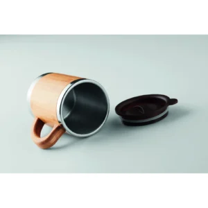 Kubek stali nierdzewnej 300ml Drewna - MO9689-40 - obrazek 3