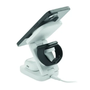 Składana stacja ładująca 3 w 1 Bialy - MO3117-06 - obrazek 4