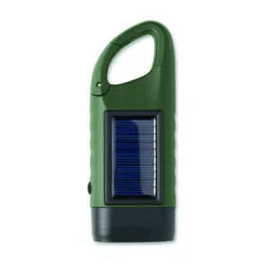 Latarka solarna z korbą dynamo Ciemnozielony - MO3149-60 - obrazek 4