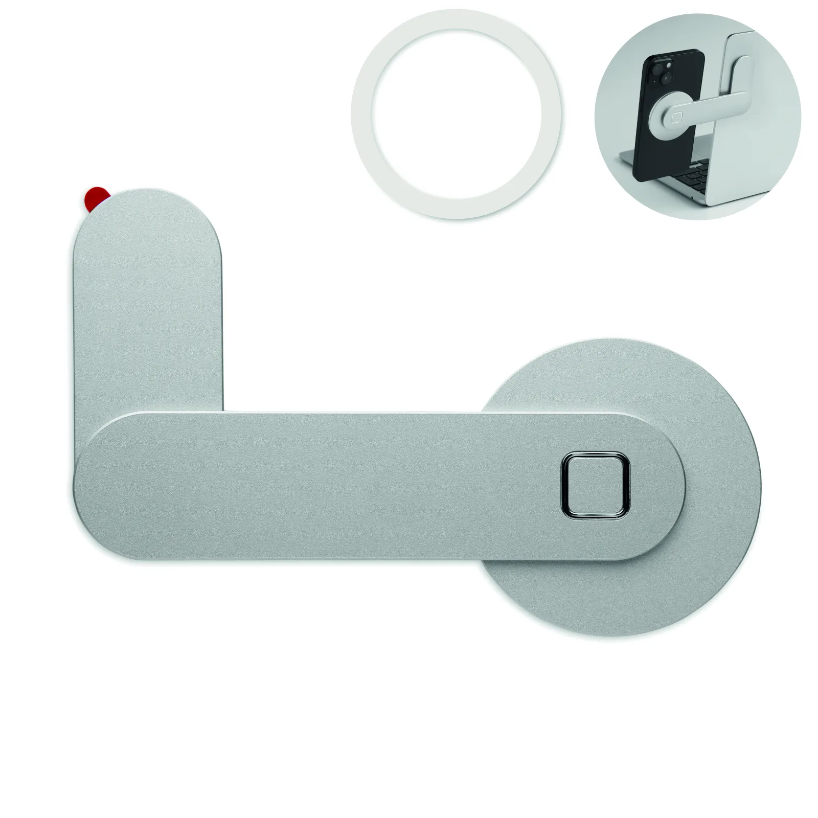 Magnetyczny uchwyt na telefon Srebrny - MO3160-14