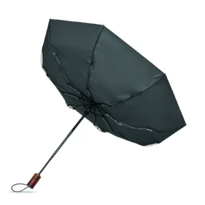 21" parasol automatyczny z drewnia Kamienny Szary - MO3219-15 - obrazek 3